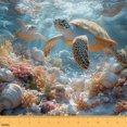 thumbnail image 1 of Feelyou Sea Turtle Fabric by the Yard 5 Yards for Teens, Underwater World Sewing Fabric, Marine Sealife Home Decor Fabric by the Yard, Ultra Soft Home Decor, 1 of 6