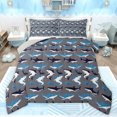 thumbnail image 1 of Feelyou Shark Animal Full Size Comforter Sets, Cute Sealife Child Bedding Sets, 3pcs, 1 of 8