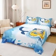 thumbnail image 1 of Feelyou Shark Letter Q Queen Sheet Sets for Boys, Ocean Sealife Bed Set for Kids, Blue, 4 Pieces, 1 of 5