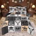 thumbnail image 1 of Feelyou Sheep Skeleton Men Bedding Comforter Set, Tribal Cowgirl Cowboy Twin Comforter Sets, Bohemian Aztec Abstract Reversible Bedding Set, Super Cozy Room Decor, 2pcs, 1 of 8