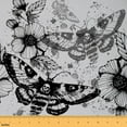thumbnail image 1 of Feelyou Skeleton Moth Child Fabric by the Yard 3 Yards, Bohemian Mandala Flower Room Decor Fabric by the Yard, Hippie Halloween Fabric for Sewing, Luxury Bedroom Decor, 1 of 6
