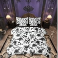 thumbnail image 1 of Feelyou Skeleton Skull Twin Bedding Sets 7-Piece, Vintage Western Fashion Bedding Comforter Set, Halloween Rose Floral Reversible Sheet Sets, Ultra Soft Home Decor, 1 of 7