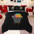 thumbnail image 1 of Feelyou Splatter Basketball Full Size Comforter Sets, Cartoon Sports Bedding Sets, 3pcs, 1 of 8