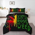 thumbnail image 1 of Feelyou Splatter Leaf Child Full Size Comforter Sets, Autumn Plant Botanical Bedding Comforter Set, Positive Thoughts Reversible Bedding Sets, Microfiber Bedroom Decor, 3pcs, 1 of 8