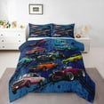 thumbnail image 1 of Feelyou Sport Car Boys Queen Comforter Set, Rustic Truck Bedding Comforter Set, 3pcs, 1 of 8