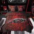 thumbnail image 1 of Feelyou Sports Car Lover Bedding Comforter Set 7 Pieces for Boy, Red Honeycomb Abstract Full Bedding Set, Racing Car Theme Reversible Fitted Sheet Flat Sheet, Super Cozy Room Decor, 1 of 8