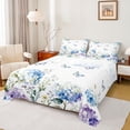 thumbnail image 1 of Feelyou Spring Blue Flower Bed Sheets, Butterfly Animal King Sheets, 4 Pieces, 1 of 7