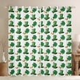 thumbnail image 1 of Feelyou Spring Holiday Curtains Pack of 2 (42x84 Each), Shamrock Coin Curtains Blackout, 1 of 6