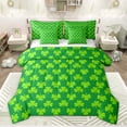 thumbnail image 1 of Feelyou St. Patrick's Day Bedding Comforter Set 7pcs, Luck Shamrock Kids King Bedding Sets, 1 of 8