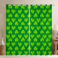 thumbnail image 1 of Feelyou St. Patrick's Day Black Out Curtains, Shamrock Curtains Pack of 2 (42x63 Each), 1 of 6