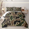 thumbnail image 1 of Feelyou Star Camo Twin Quilt Set for Boys Girls, Star Print Twin Coverlet Set, Green, 2pcs, 1 of 7