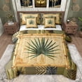 thumbnail image 1 of Feelyou Summer Leaf Plant Bedding Comforter Set 7pcs, Jungle Botanical Queen Bedding Sets, Rustic Farmhouse Plant Reversible Queen Sheet Sets, Breathable Home Decor, 1 of 8