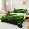 thumbnail image 1 of Feelyou Teen Futuristic Lightning Full Size Sheets, Neon Green Stripes Bed Sheets, Natural Weather Storm Sheet Sets, Breathable Home Decor, 4-Piece, 1 of 7