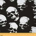 thumbnail image 1 of Feelyou Teen Horror Halloween Fabric by the Yard 5 Yards, Skeleton Skull Room Decor Fabric by the Yard, Gothic Style Fabric for Sewing, Super Cozy Room Decor, 1 of 6