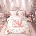 thumbnail image 1 of Feelyou Teen Kawaii Fairy Twin Bedding Sets 7-Piece, Initial W Letter Bedding Comforter Set, Princess Reversible Comforter, Luxury Bedroom Decor, 1 of 9