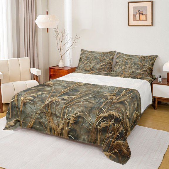 Feelyou Teen Rustic Branches Twin Sheet Sets, Jungle Plant Botanical Bedding, 3pcs
