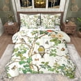 thumbnail image 1 of Feelyou Teen Tree Branches Bedding Comforter Set 7pcs, Bird Buttefly Queen Bedding Sets, 1 of 8