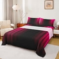 thumbnail image 1 of Feelyou Teens Abstract Ombre Queen Sheet Sets, Red Stripes Lines Bed Set, 4pcs, 1 of 7