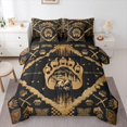 thumbnail image 1 of Feelyou Teens Bear Print Bedding Comforter Set 7 Pieces, Rustic Farmhouse Full Bedding Set, Jungle Animal Wildlife Reversible Fitted Sheet Flat Sheet, Super Cozy Room Decor, 1 of 7