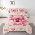 thumbnail image 1 of Feelyou Teens Donut Axolotl Twin Comforter Sets, Kawaii Animal Bedding Set, 2 Pieces, 1 of 8