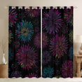 thumbnail image 1 of Feelyou Teens Magic Firework Blackout Curtains Set of 2 (52x84 Each), Romantic Artwork Window Curtains, Dreamy Cartoon Style Curtains and Drapes, Window Curtains Bedroom Decor, 1 of 6