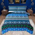 thumbnail image 1 of Feelyou Teens Mandala Aztec Queen Comforter Set, Hippie Western Fashion Bedding Sets, Retro Triangle Abstract Reversible Bedding Comforter Set, Ultra Soft Bedroom Decor, 3 Pieces, 1 of 8