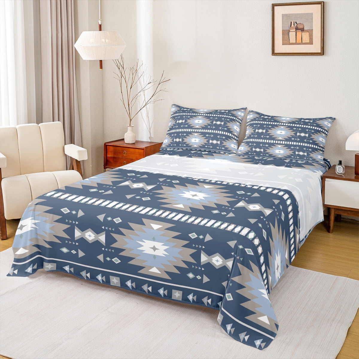 Feelyou Teens Mandala Aztec Twin Sheet Sets, Hippie Western Fashion ...