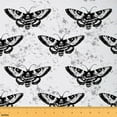 thumbnail image 1 of Feelyou Teens Skull Moth Fabric by the Yard 1 Yard, Gothic Butterfly Sewing Fabric, Halloween Skeleton Home Decor Fabric by the Yard, Microfiber Bedroom Decor, 1 of 6