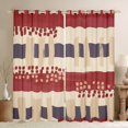 thumbnail image 1 of Feelyou Teens Vintage Abstract Black Out Curtains, Fashion Polkadots Stripes Curtains Pack of 2 (42x63 Each), Bruch Artwork Bedroom Curtains, Blackout Curtains Bedroom Decor, 1 of 7
