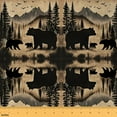 thumbnail image 1 of Feelyou Teens Wildlife Bear Fabric by the Yard 5 Yards, Farmhouse Animal Home Decor Fabric by the Yard, Rustic Theme Sewing Fabric, Ultra Soft Home Decor, 1 of 6