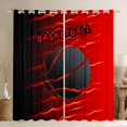 thumbnail image 1 of Feelyou Teesn Basketball Print Black Out Curtains, Ball Game Gaming Curtains Pack of 2 (42x63 Each), Modern Sports Theme Bedroom Curtains, Black Out Curtains Decor, 1 of 6