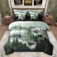 thumbnail image 1 of Feelyou Tree Landscape Bedding Comforter Set 7pcs, Rustic Deer Animal Queen Bedding Sets, 1 of 8