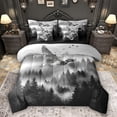 thumbnail image 1 of Feelyou Tree Landscape Twin Bedding Sets 7pcs, Rustic Duck Animal Bedding Comforter Set, 1 of 8