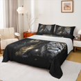 thumbnail image 1 of Feelyou Tribal Black Princess Full Size Sheets, Wildlife Lion King Bed Sheets, Southwestern Bohemian Style Sheet Sets, Microfiber Bedroom Decor, 4pcs, 1 of 7