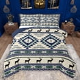 thumbnail image 1 of Feelyou Tribal Boho Aztec Bedding Comforter Set for Women, Rustic Farmhouse Deer Twin Comforter Sets, Western Retro Fashion Reversible Bedding Set, Super Cozy Room Decor, 2pcs, 1 of 9