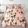 thumbnail image 1 of Feelyou Tribal Cowgirl Horse Bedding Comforter Set 7pcs, Blossoms Cactus King Bedding Sets, 1 of 8