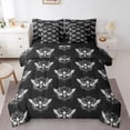 thumbnail image 1 of Feelyou Tribal Moth Bedding Comforter Set 7-Piece, Boho Skull Full Bedding Set, 1 of 7