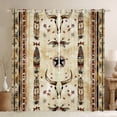 thumbnail image 1 of Feelyou Tribal Sheep Skull Black Out Curtains for Men, Hippie Texas Stars Curtains Pack of 2 (42x63 Each), Rustic Farmhouse Cabin Bedroom Curtains, Living Room Curtains Decor, 1 of 6