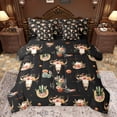 thumbnail image 1 of Feelyou Tribal Western Boot Bedding Comforter Set 7pcs for Kids, Rustic Gothic Sheep Skull King Bedding Sets, Cactus Botanical Reversible Bed Sheets, Breathable Home Decor, 1 of 8