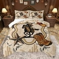 thumbnail image 1 of Feelyou Tribal Western Cowboy Bedding Comforter Set, Brown Cowgirl Boot Twin Comforter Sets, Texas Stars Cactus Bedding Set, Super Cozy Room Decor, 2-Piece, 1 of 9