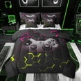 thumbnail image 1 of Feelyou Video Gaming Gamer Bedding Comforter Set 7pcs, Chic Abstract King Bedding Sets, Teens Kids Boys Girls Reversible Bed Sheets, Luxury Bedroom Decor, 1 of 9