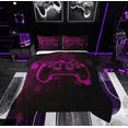 thumbnail image 1 of Feelyou Video Gaming Lover Bedding Comforter Set for Teen, Pink Game Console Twin Comforter Sets, Neon Geometric Reversible Bedding Set, Super Cozy Room Decor, 2 Pieces, 1 of 8