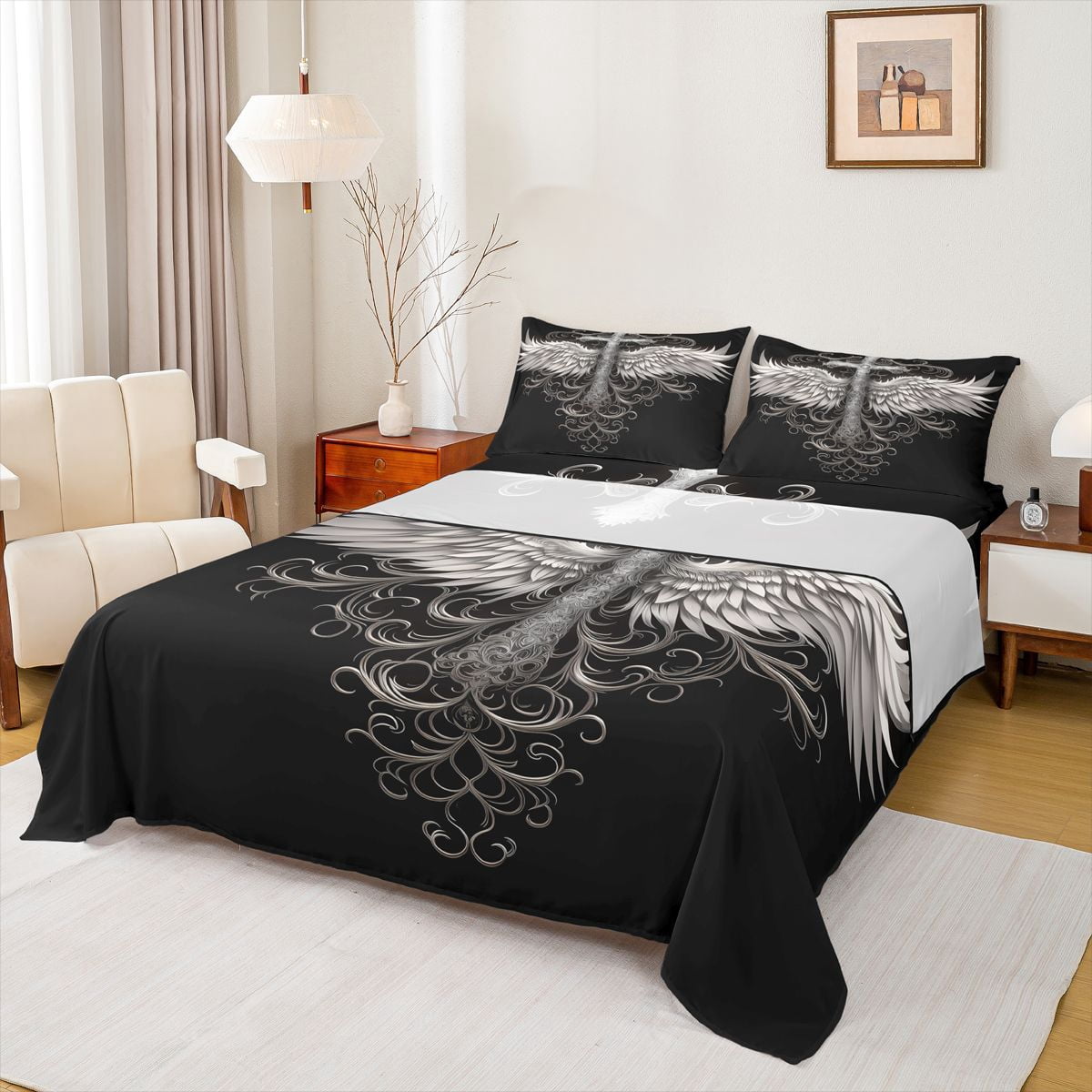 Fascinating Bed Sheet Black And White Images