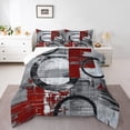 thumbnail image 1 of Feelyou Vintage Art Circle Bedding Comforter Set for Kids, Abstract Geometric Twin Comforter Sets, Retro Oil Printing Reversible Bedding Set, Breathable Home Decor, 2pcs, 1 of 8