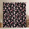thumbnail image 1 of Feelyou Vintage Blossoms Floral Black Out Curtains, Rustic Farmhouse Curtains Pack of 2 (42x63 Each), Teen Child Kid Adult Bedroom Curtains, Blackout Curtains Home Decor, 1 of 6