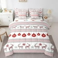 thumbnail image 1 of Feelyou Vintage Christmas Festival Twin Bedding Sets 7-Piece, Tribal Aztec Geometric Bedding Comforter Set, Kawaii Reindeer Print Reversible Sheet Sets, ltra Soft Home Decor, 1 of 7