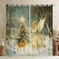 thumbnail image 1 of Feelyou Vintage Fairy Elf Black Out Curtains for Kids, Christmas Reindeer Curtains Pack of 2 (42x63 Each), Princess Bedroom Curtains, , Window Curtains Room Decor, 1 of 6