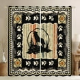 thumbnail image 1 of Feelyou Vintage Farmhouse Black Out Curtains, Jungle Wolf Animal Curtains Pack of 2 (42x63 Each), Western Aztec Countryside Bedroom Curtains, Blackout Curtains Bedroom Decor, 1 of 6