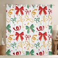 thumbnail image 1 of Feelyou Vintage Princess Bow-tie Blackout Curtains Set of 2 (52x84 Each) for Kids, Colorful Polkadots Window Curtains, Cartoon Butterfly Knot Curtains and Drapes, Blackout Curtains Bedroom Decor, 1 of 6