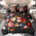 thumbnail image 1 of Feelyou Vintage Rustic Flower Twin Bedding Sets 7-Piece, Old Fashion Artwork Bedding Comforter Set, Teens Adult Women Girls Reversible Sheet Sets, Luxury Bedroom Decor, 1 of 7